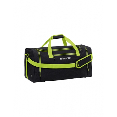 Erima Sports Bag Squad (Size M - 50 Litres) black/green 55x30x30cm